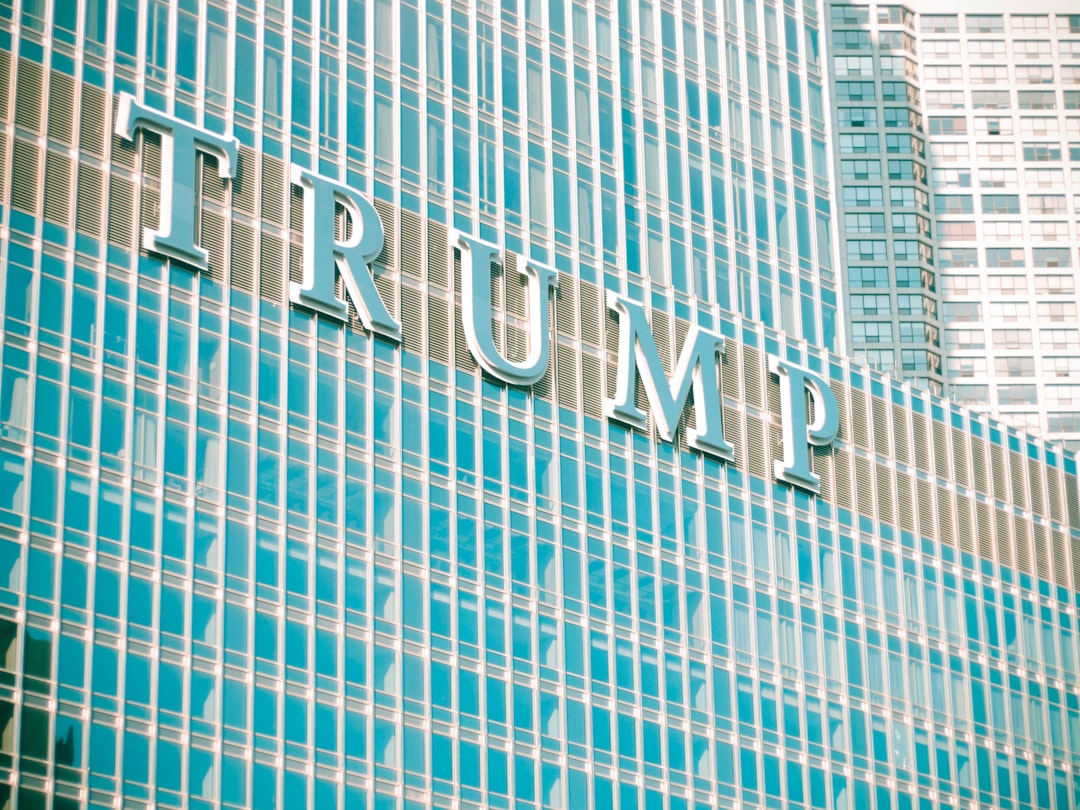 blue and white concrete building