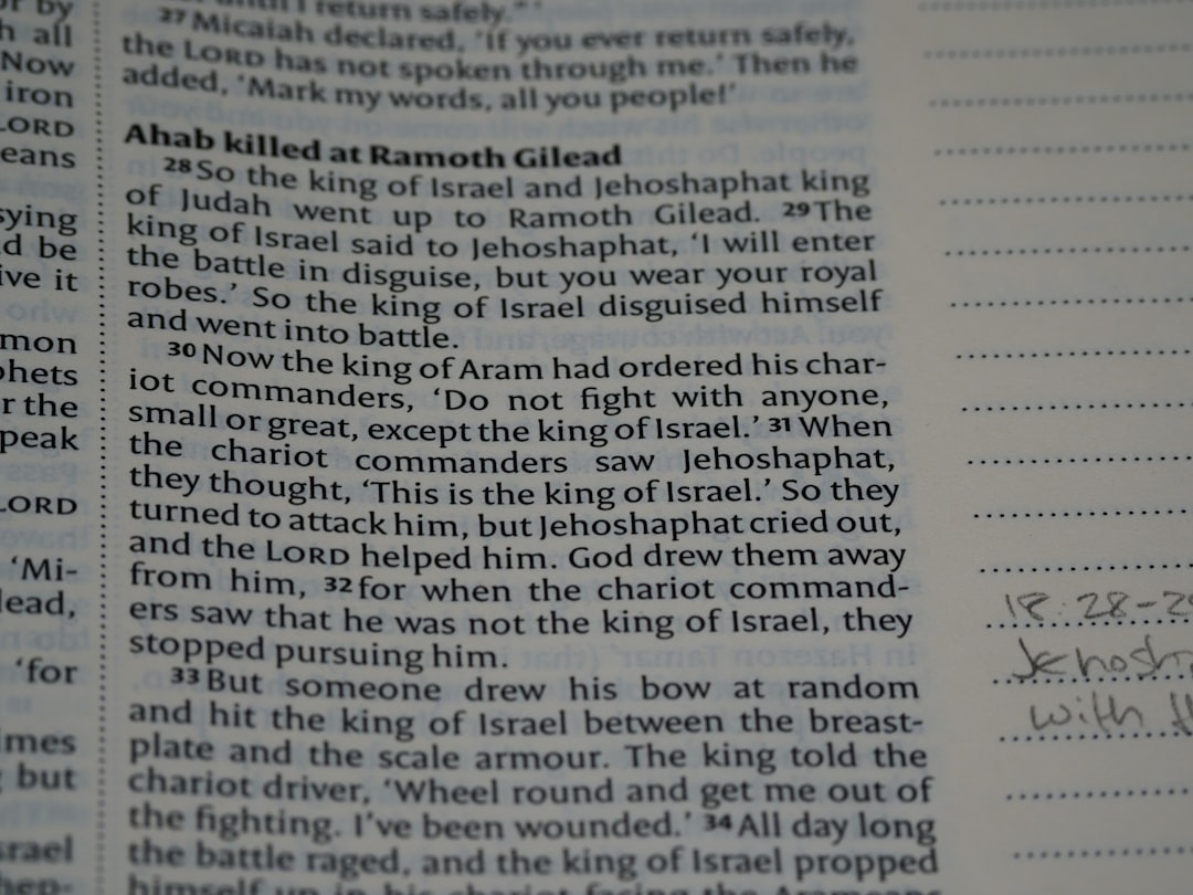 a close up of a book with writing on it