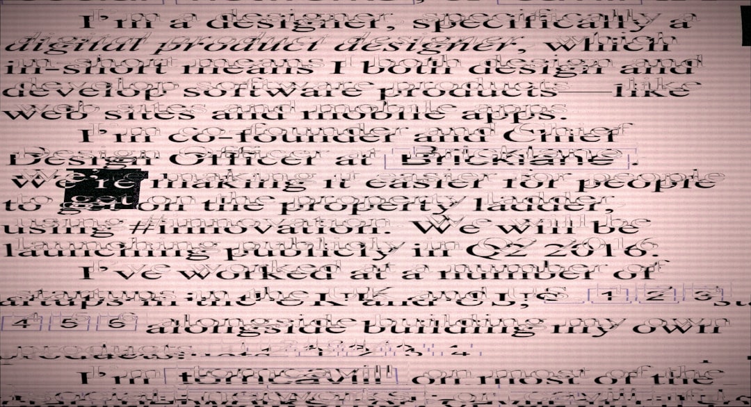 Text from a document about design and designer.